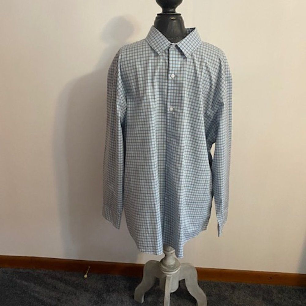 Fairlane & Sons Regular Wrinkle Free Plaid button-down, size XXLS